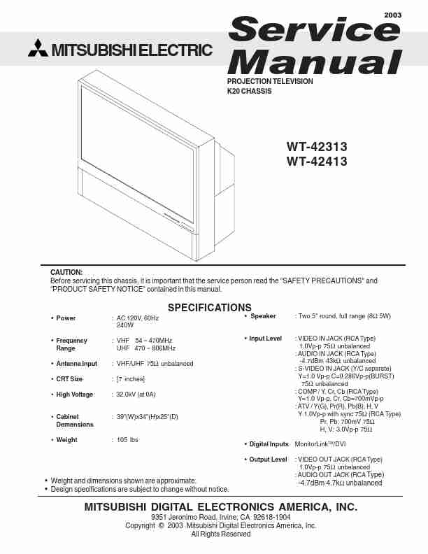 MITSUBISHI ELECTRIC WT-42313-page_pdf